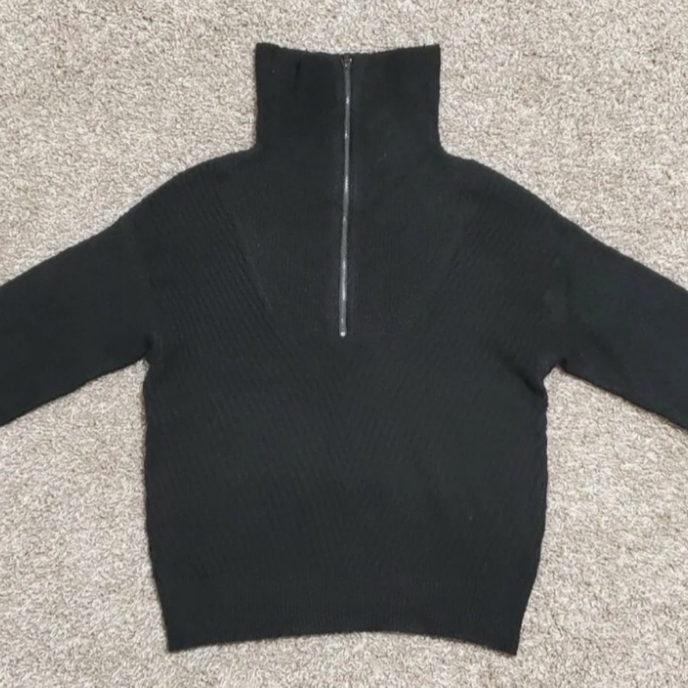 Women's Gianni Bini GB Long Sleeve Knit Pullover Sweater Size XL Black